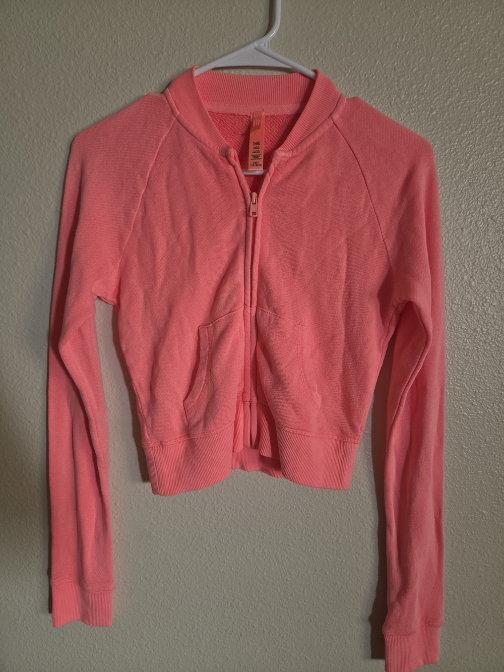 SKIMS Coral Pink Zip Jacket